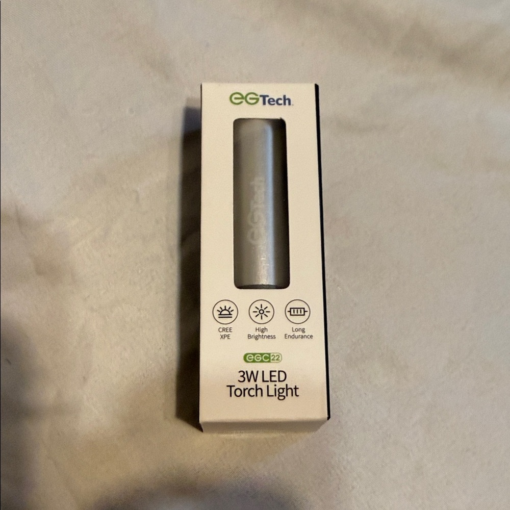 Silver 3W LED Torch Light